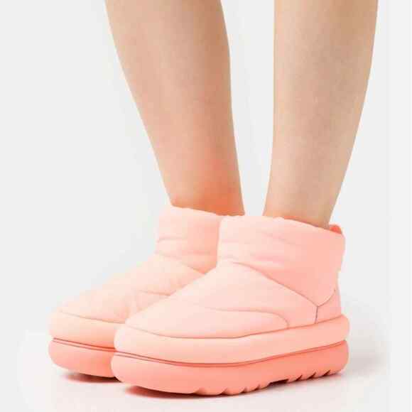 UGG SWEETHEART CLASSIC MAXI MINI WINTER ANKLE BOOTS Pink WOMEN US 9 NEW - Picture 6 of 13